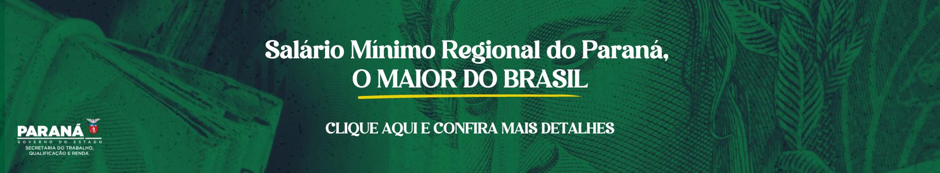 Salário Mínimo Regional do Paraná