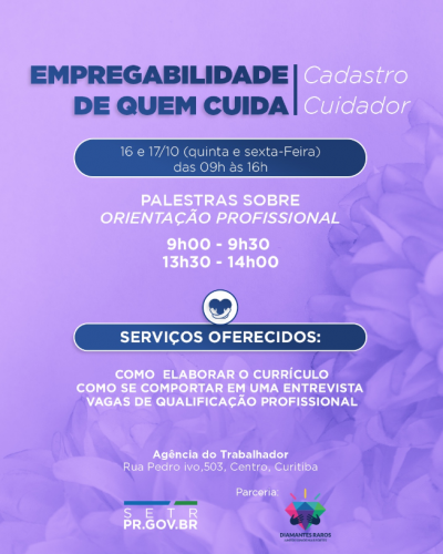 Empregabilidade de quem cuida